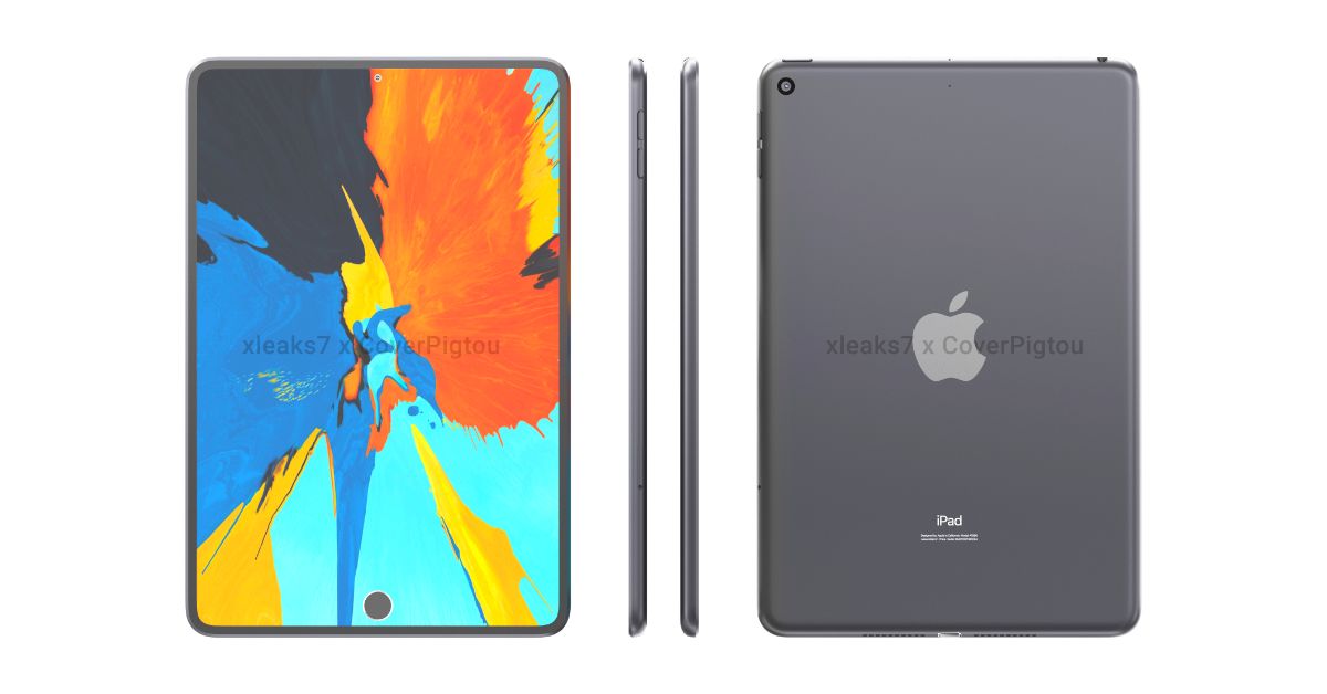 เผยเรนเดอร์ iPad mini 6 แท็บเล็ตรุ่นเล็กสเปคเทพ มากับจอ 9.15″ และ Touch ID ใต้หน้าจอ