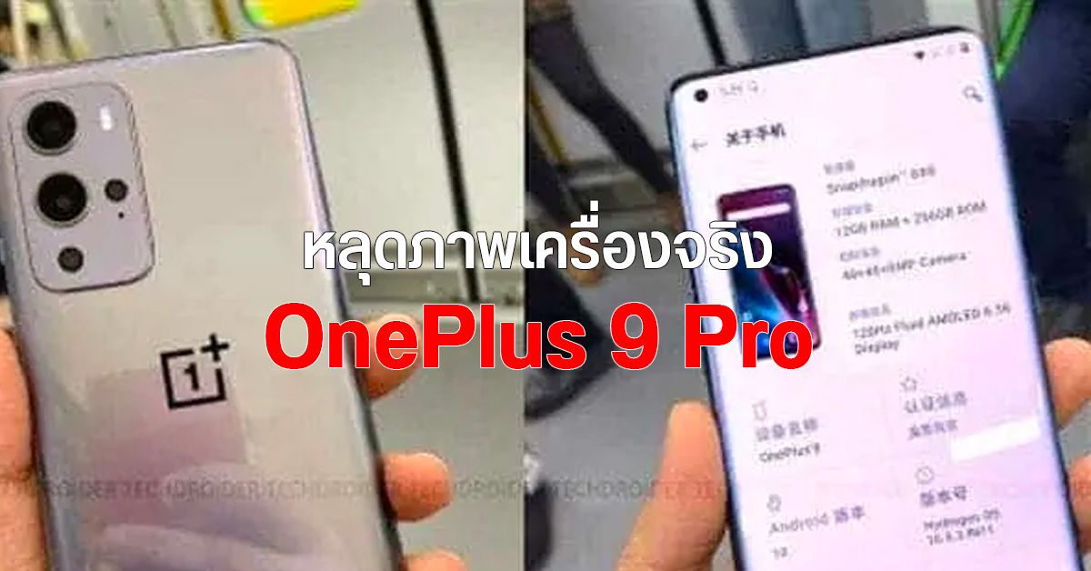 หลุดภาพเครื่องจริง OnePlus 9 Pro คาดเปิดตัวเดือนมีนาคมนี้