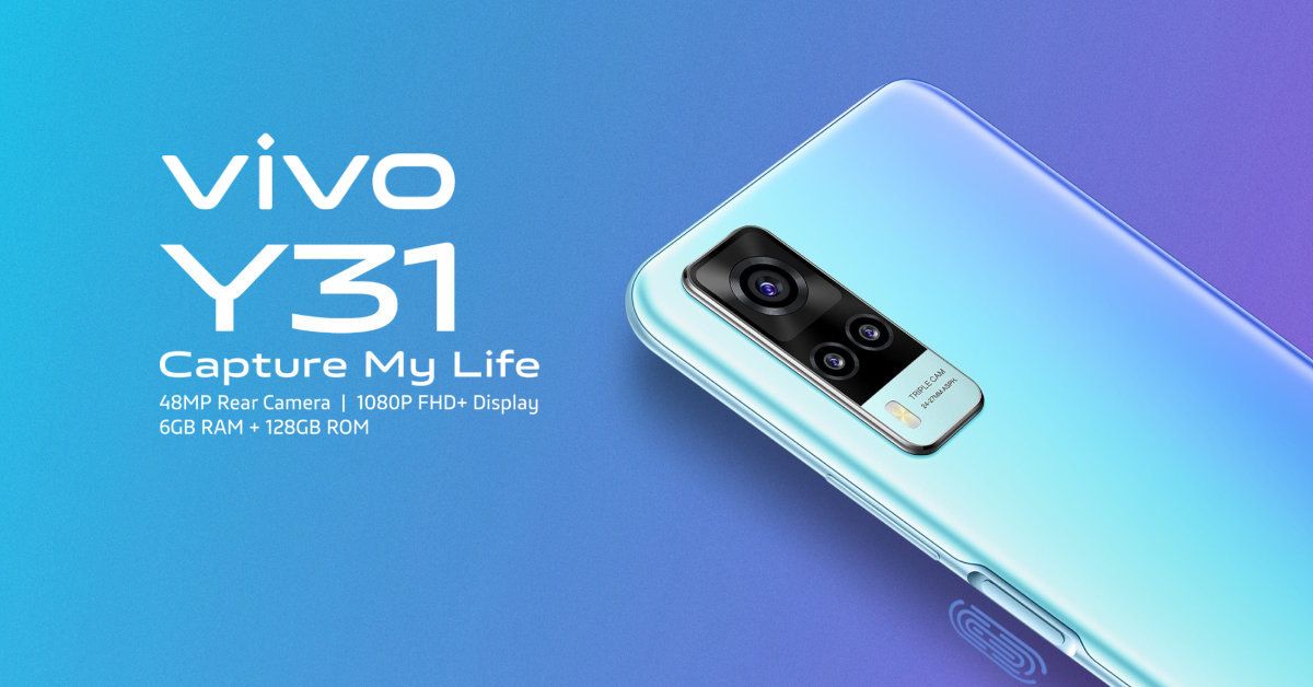 สเปค Vivo Y31 มือถือแบตอึด 5000 mAh จอ 6.58 นิ้ว FHD+ และกล้องหลัง 3 ตัว 48MP