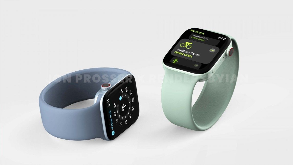 เผยภาพเรนเดอร์ Apple Watch 7 มาพร้อมดีไซน์ขอบเหลี่ยม สไตล์ iPhone12 Series