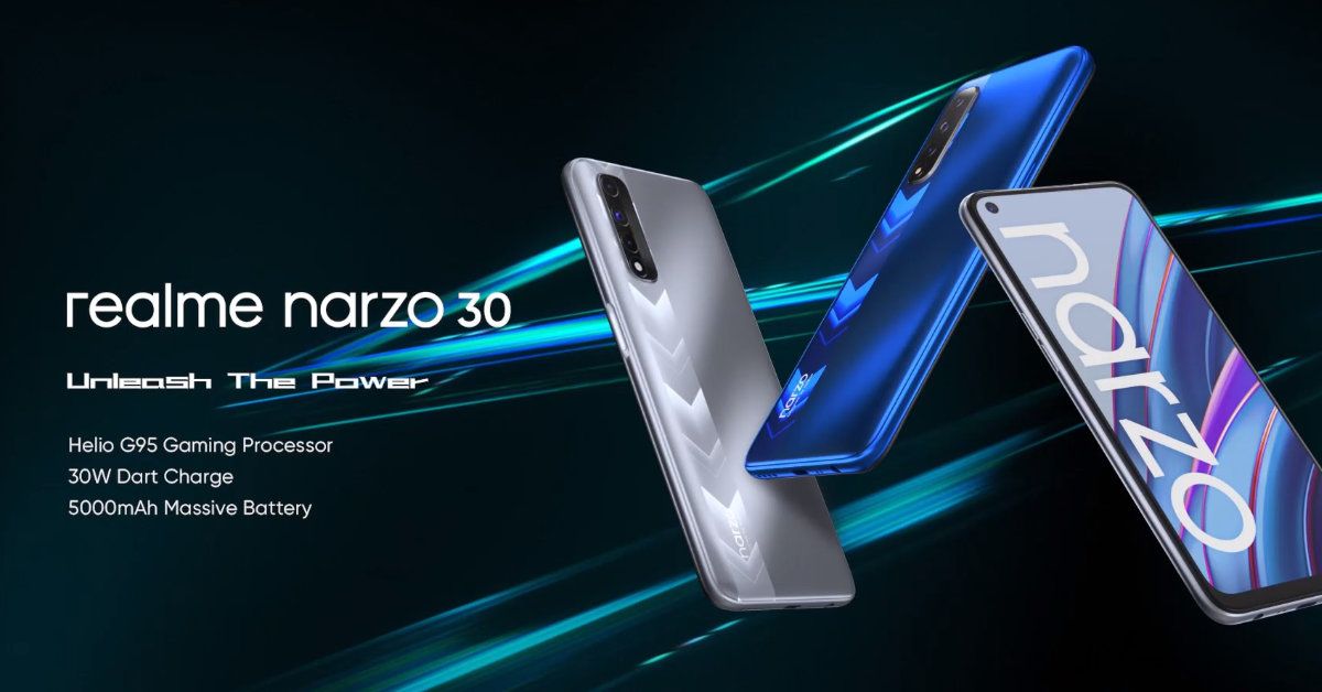 เปิดตัว realme Narzo 30 มือถือหน้าจอ FHD+ 90Hz, ชิป Helio G95, กล้องหลัง 3 ตัว และแบต 5000 mAh