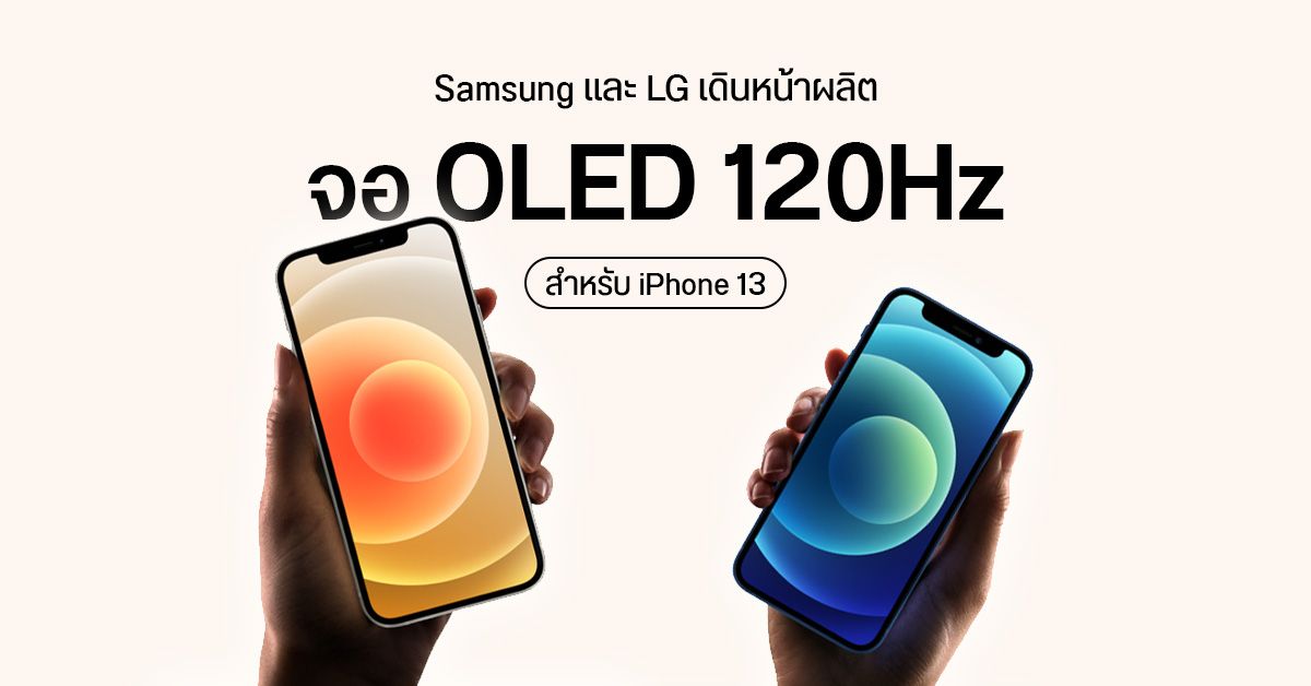 ปีนี้มาแน่… Samsung เริ่มผลิตจอ OLED อัตรารีเฟรช 120Hz ให้ iPhone 13 แล้ว