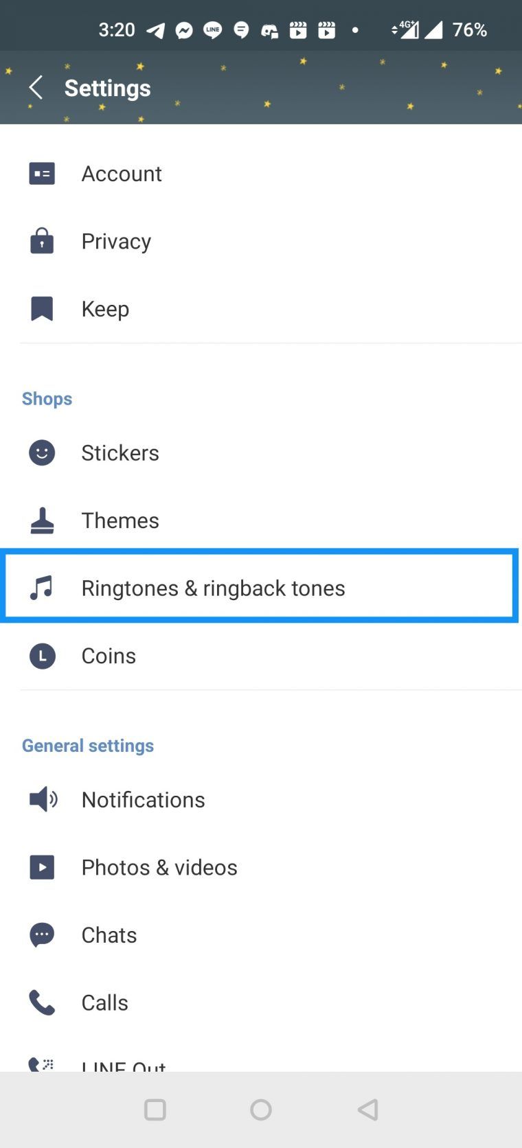 Tips วิธีเปลี่ยนเสียงรอสาย (Ringback Tone) ใน LINE ให้กลับมาเป็น