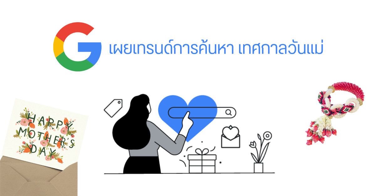 Google เผยเทรนด์การค้นหาของคนไทยในช่วงก่อนเทศกาลวันแม่ ปี 2564 พบ วิธีทำการ์ดวันแม่พุ่งสูงถึง 200%