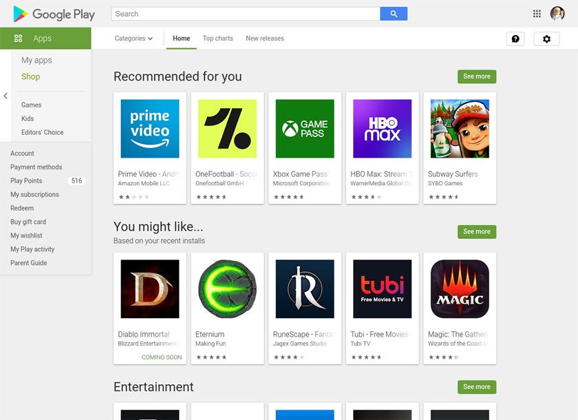 Google เริ่มเปลี่ยนดีไซน์ Play Store บนเว็บเป็น Material You แล้วในบางประเทศ