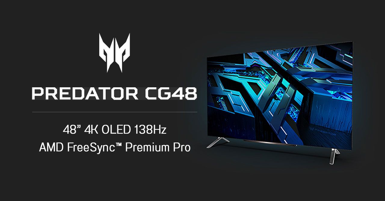 Acer เตรียมวางขาย Predator CG48 มอนิเตอร์ OLED ตัวเทพ ขนาด 48 นิ้ว – ราคาประมาณ 80,000 บาท