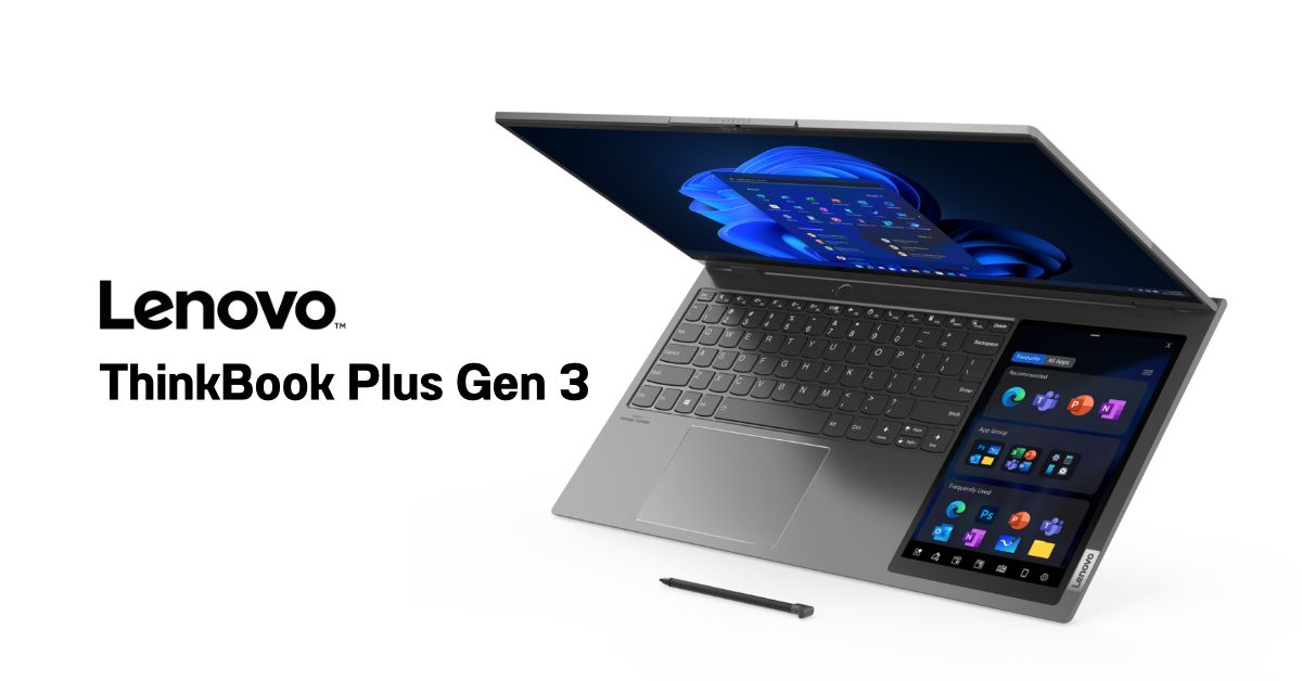เผยโฉม Lenovo ThinkBook Plus Gen 3 โน้ตบุ๊คจอ 17.3 นิ้ว 3K พร้อมหน้าจอแยก 8 นิ้ว ใช้เป็น Graphics Tablet ได้