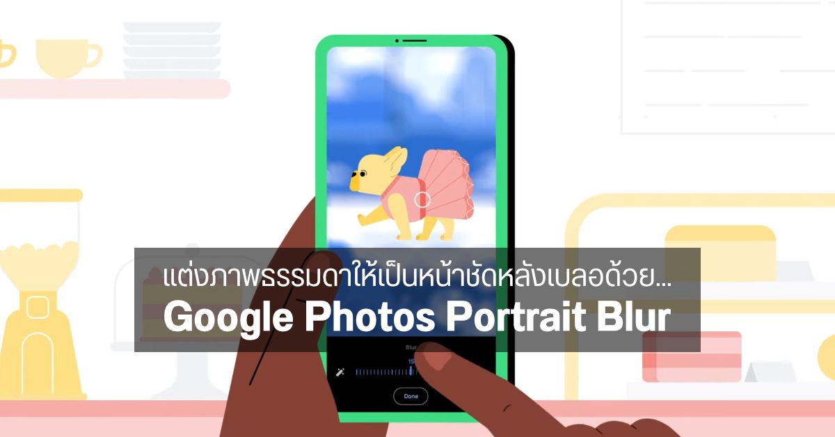 จะภาพคน สัตว์ สิ่งของ ก็ละลายหลังได้ด้วยฟีเจอร์ใหม่ Google Photos Portrait Blur สำหรับผู้ใช้งาน Google One