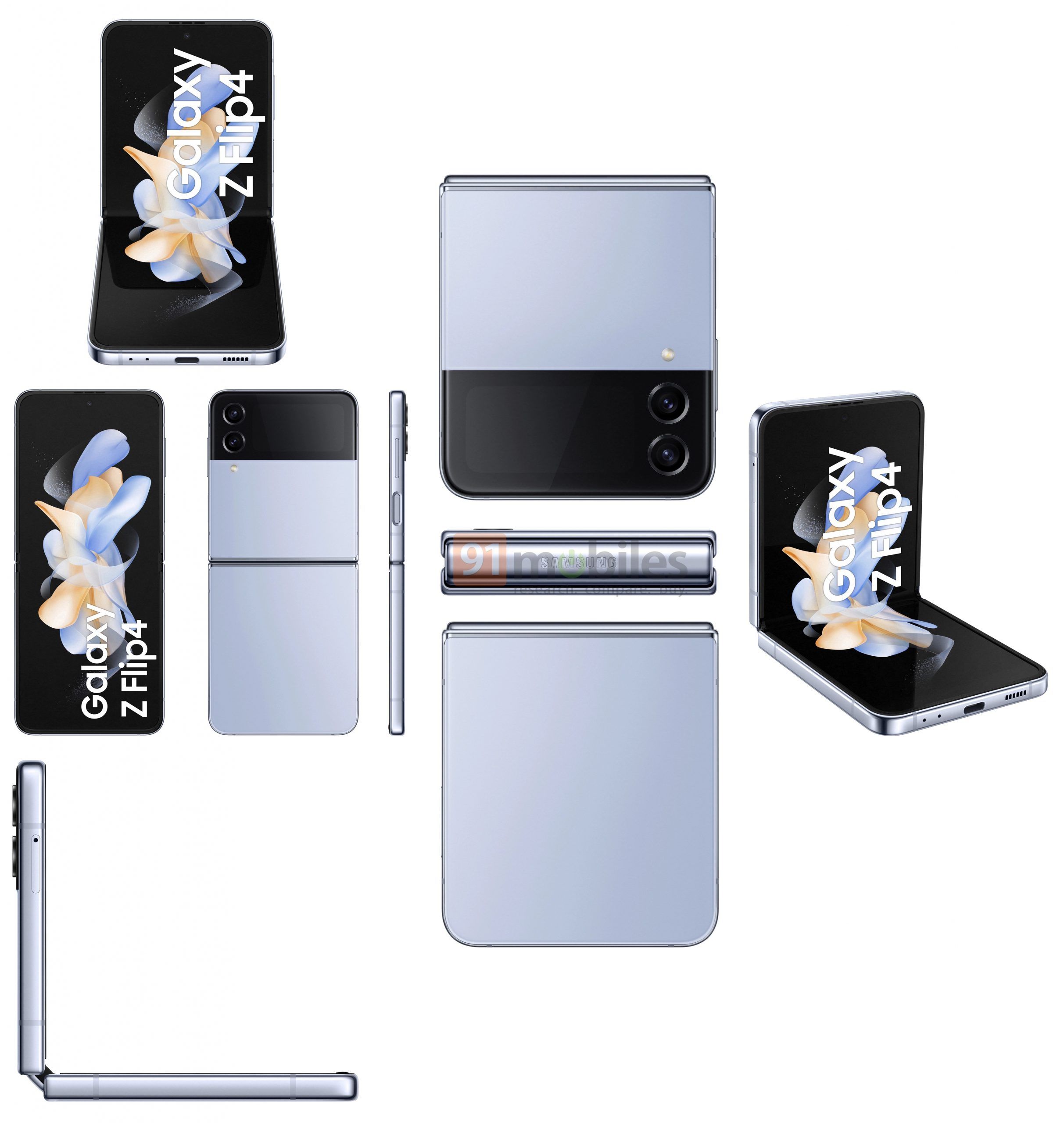 เผยภาพเรนเดอร์แบบเต็ม ๆ ครบ ๆ ของ Samsung Galaxy Z Fold4 / Galaxy Z Flip4 และอุปกรณ์เสริม