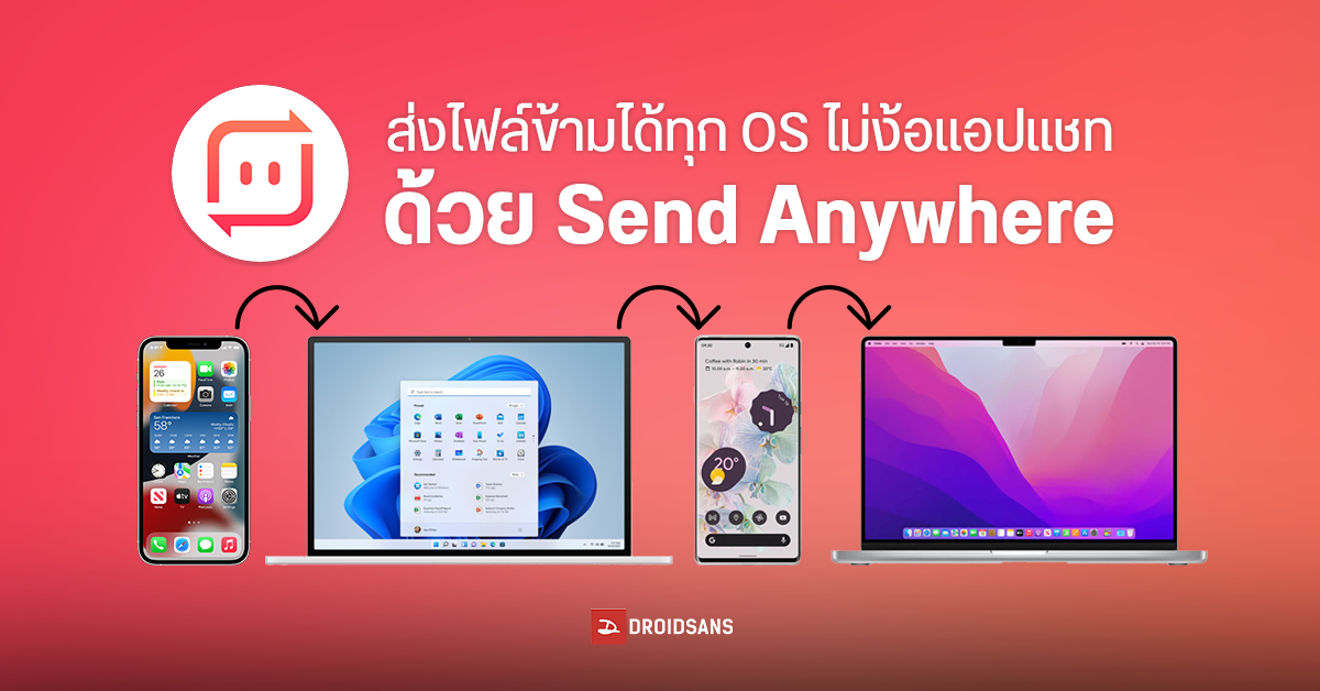 แอปดีบอกต่อ | Send Anywhere ส่งไฟล์ข้ามอุปกรณ์ได้ทุกระบบ รองรับ iOS, Android, Windows, macOS, เบราว์เซอร์ และอื่น ๆ