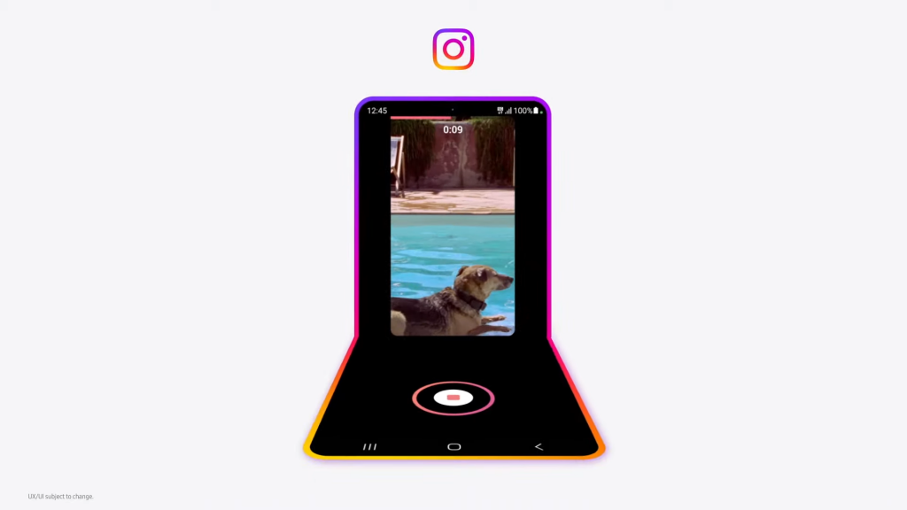Samsung Z Flip 4 Fold 4 instagram