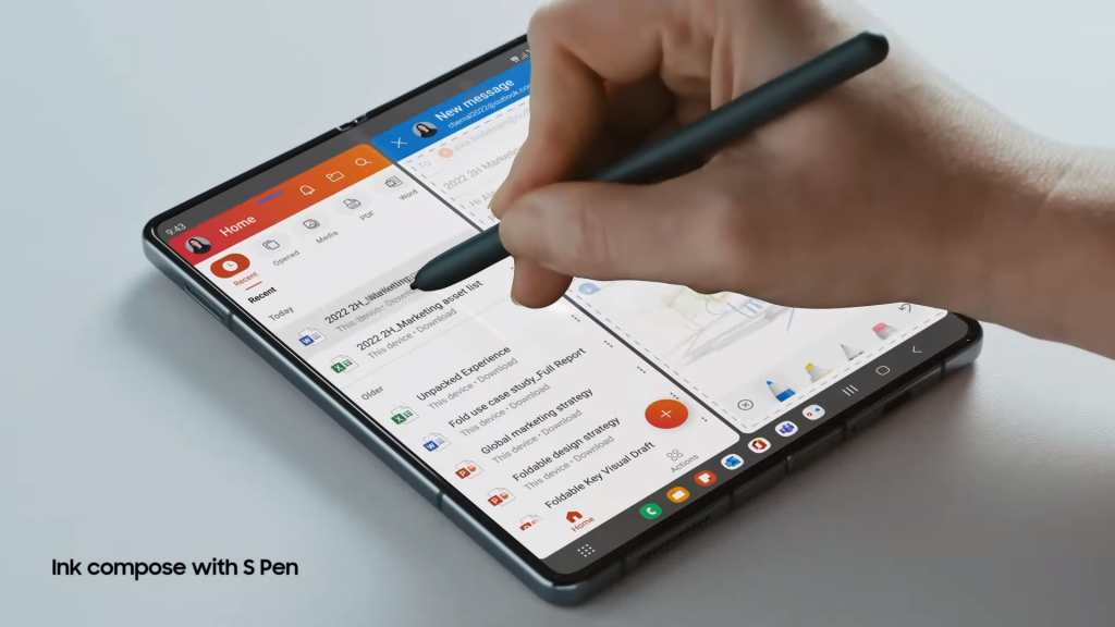 Samsung Z Fold 4 pen