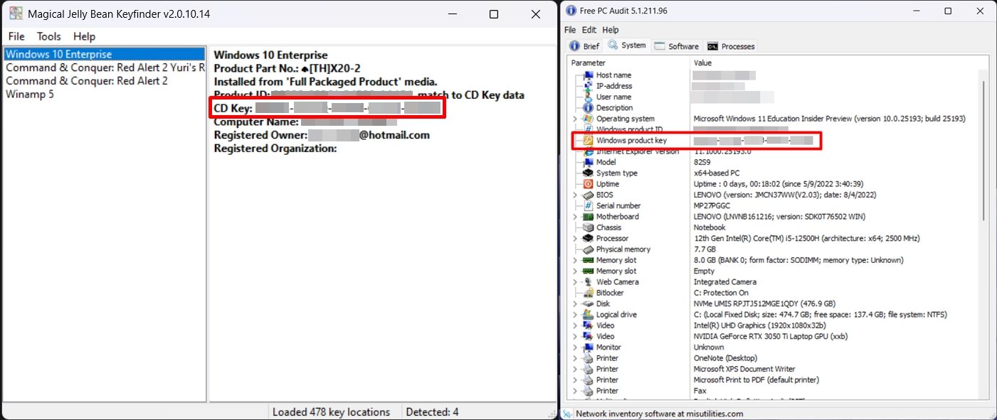 How to remove the Windows 11 key from an old PC and use it to activate