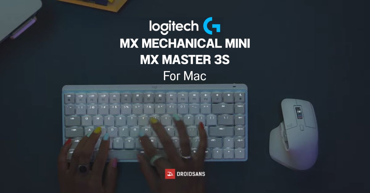 Logitech MX MECHANICAL MINI / MX MASTER 3S For Mac คีย์บอร์ดและเมาส์ดีไซน์มินิมอล ที่เกิดมาเพื่อชาว Mac