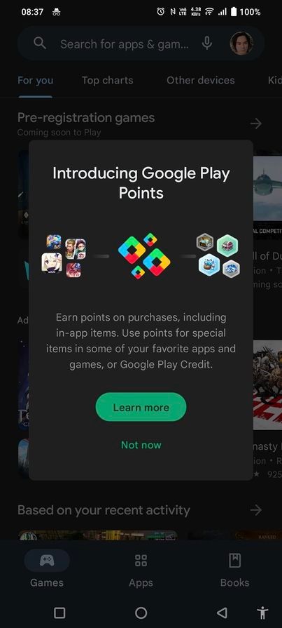 Google Play Points เปิดให้ใช้ในไทยแล้ว จะซื้อเกม ของในเกม ซื้อแอป ซื้อ eBook ก็ได้แต้มสะสมไว้เป็นส่วนลดครั้งต่อไป