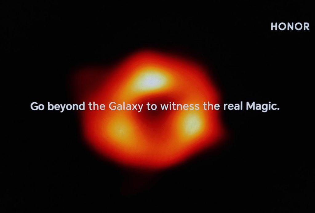 honor magic 5 galaxy blackhole promotional poster