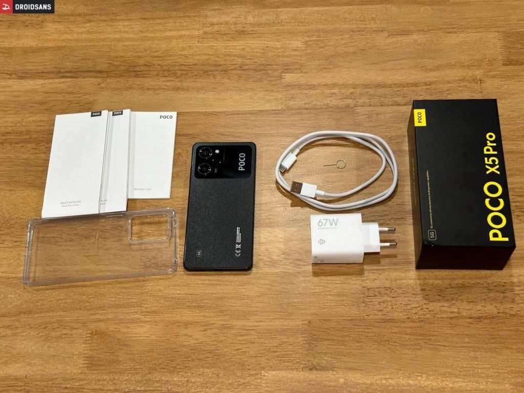 poco x5 pro unbox with chargers and case
