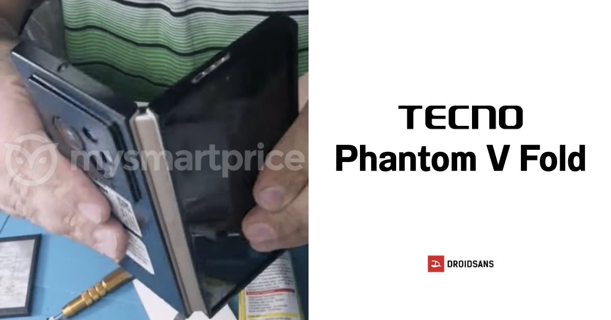 หลุดภาพตัวเป็น ๆ มือถือจอพับ Tecno Phantom V Fold คาดเปิดตัวปลาย ก.พ. นี้