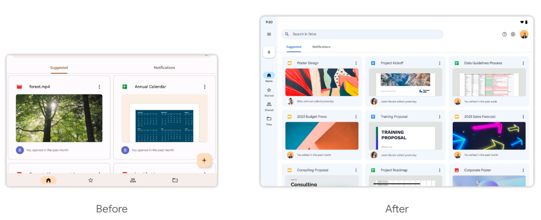 Google Drive อัปเดตใหม่ เปลี่ยนหน้าตาแอปในแท็บเล็ตให้ใช้งานง่ายขึ้น