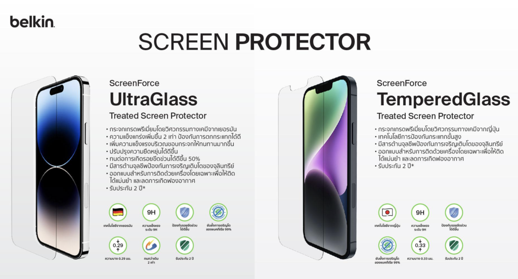 BelkinSCREENFORCE™ UltraGlass Treated Screen Protector 