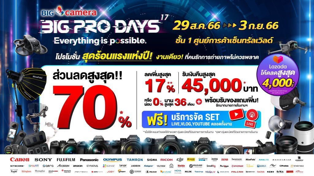 BIG CAMERA BIG PRO DAYS ครั้งที่ 17