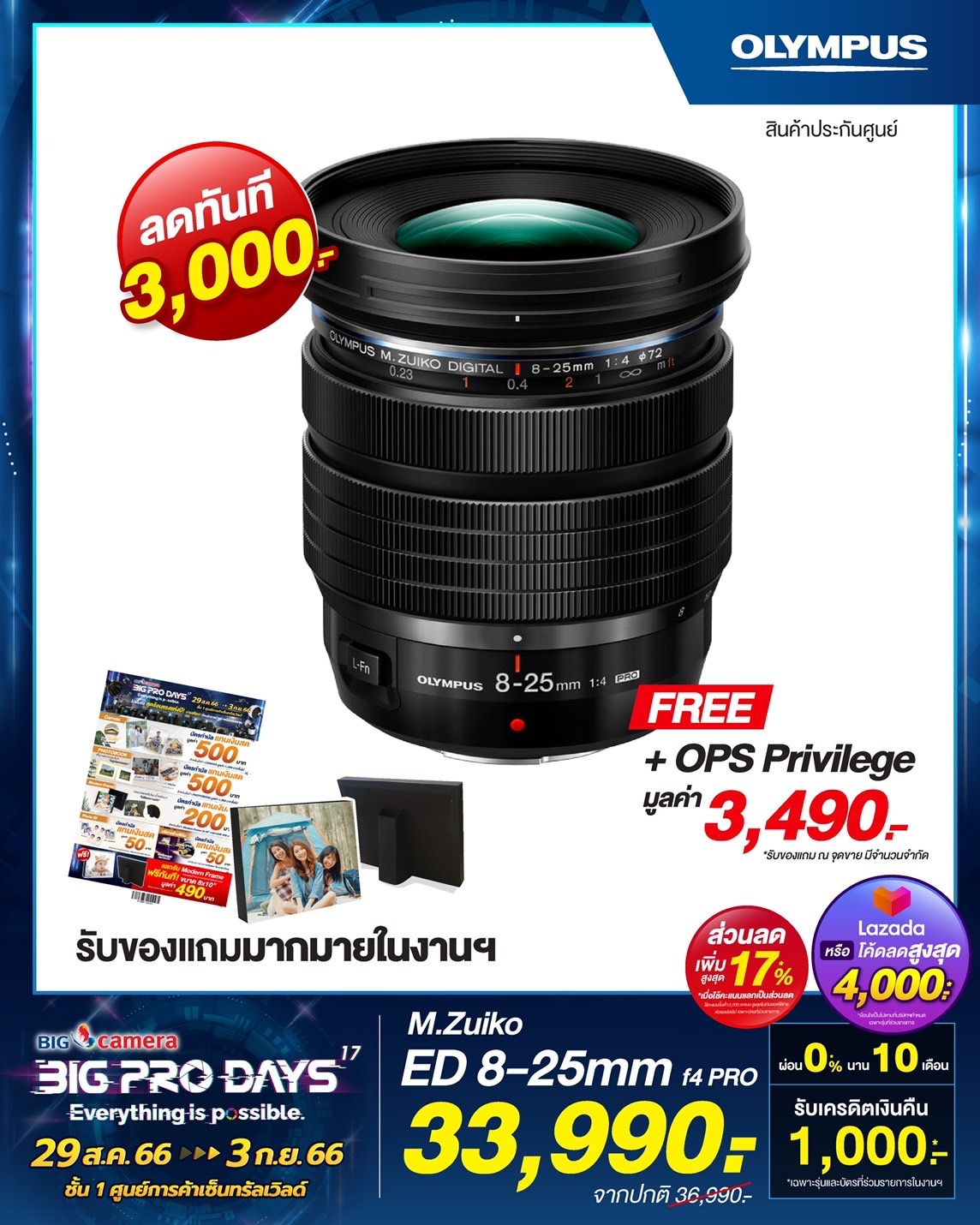 โปรโมชั่น BIG CAMERA BIG PRO DAYS ครั้งที่ 17