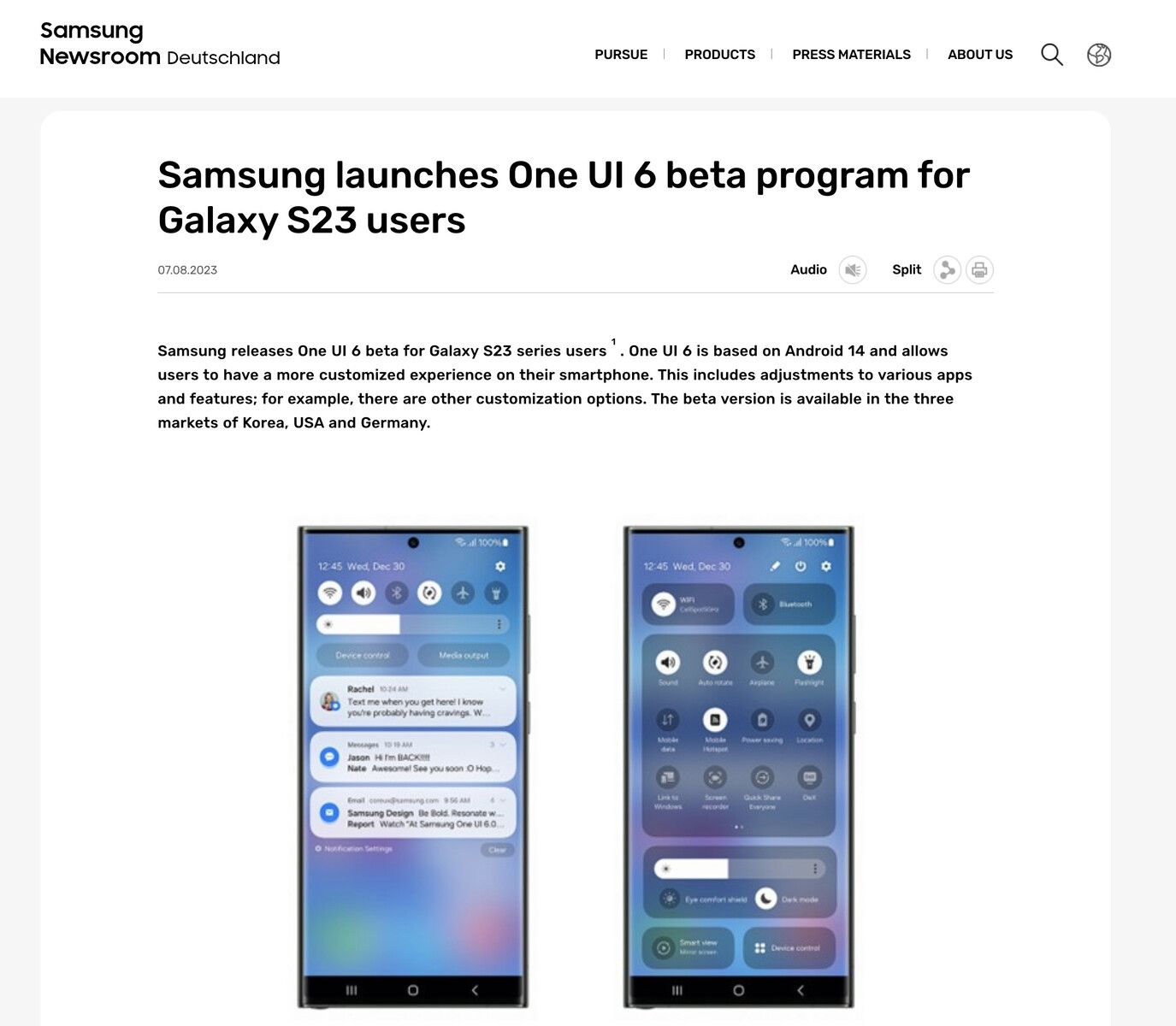 One UI 6 Public Beta จะมาแล้ว Samsung Galaxy S23 Series เตรียมได้อัปเดตก่อนใคร เร็ว ๆ นี้