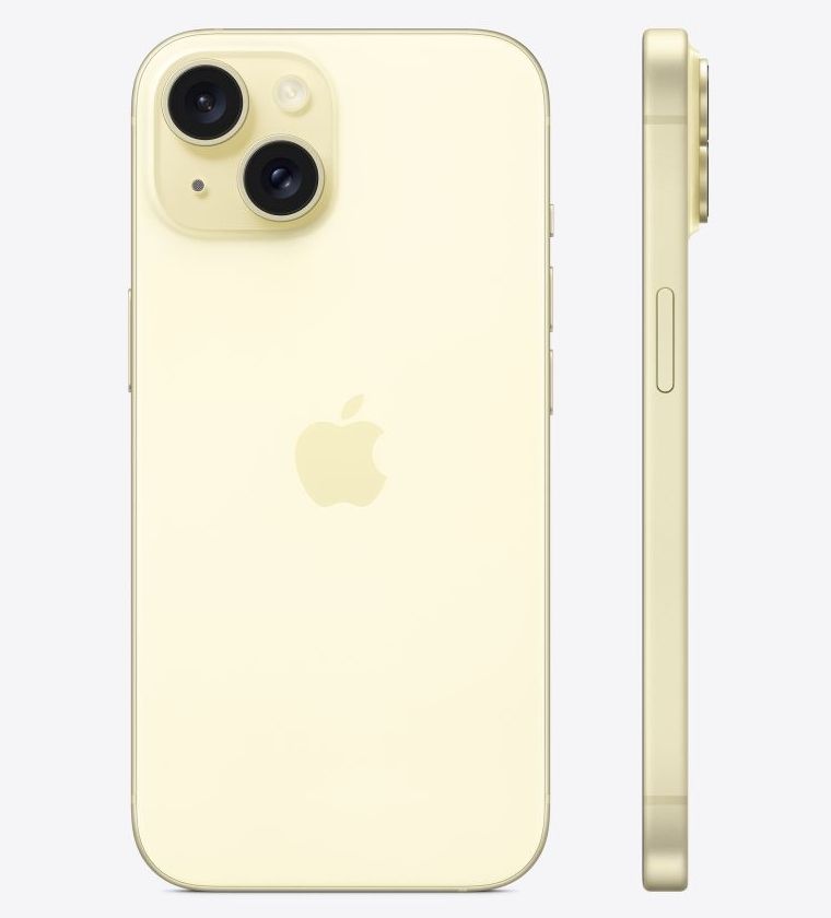 iPhone 15, iPhone 15 Plus สีเหลือง