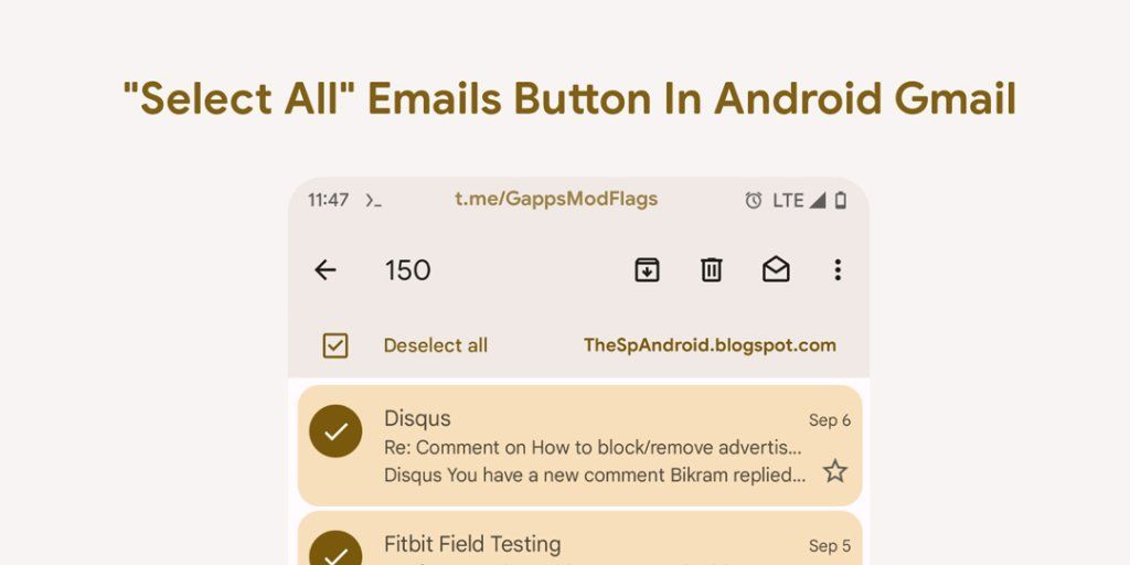 Gmail บนมือถือ เตรียมเพิ่มปุ่ม Select All ลบอีเมลจำนวนมากได้ในคลิกเดียว |  Droidsans