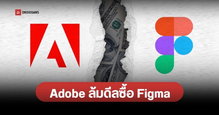 Adobe ยกเลิกดีลเข้าซื้อ Figma มูลค่า 2 หมื่นล้านดอลลาร์ หลังหน่วยงานกำกับดูแลจ่อไม่อนุมัติควบรวม