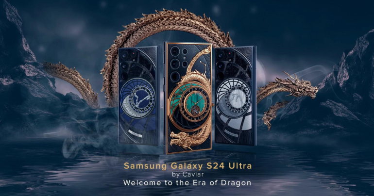 Caviar เปิดตัว Samsung Galaxy S24 Ultra รุ่นพิเศษสุดหรู สลักลายมังกรทองแท้ 24K ราคาเริ่มต้นราว 3 แสนบาท