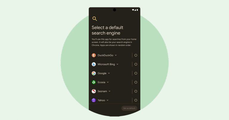 Android เตรียมเพิ่มหน้า Choice Screen ให้เลือก Search Engine หลักบนเครื่องและหน้า Home แทนที่ Google Search ได้