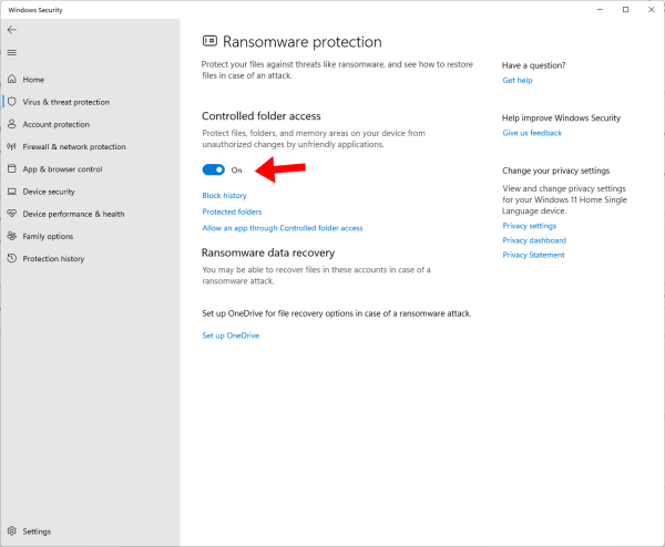 Windows Defender Ransomware Alert วิธีเปิดระบบป้องกันไวรัสเรียกค่าไถ่ Ransomware บน Windows 11 | DroidSans