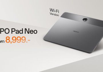 เปิดราคา OPPO Pad Neo รุ่น Wi-Fi ได้จอ 2.4K แบตใหญ่ 8,000 mAh ดูหนังได้นาน 14 ชั่วโมง ราคา 8,999 บาท