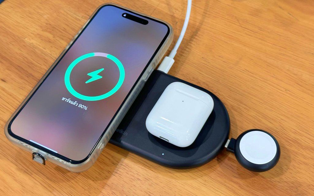 BoostCharge Pro 3-in-1 Magnetic Wireless Charging Pad