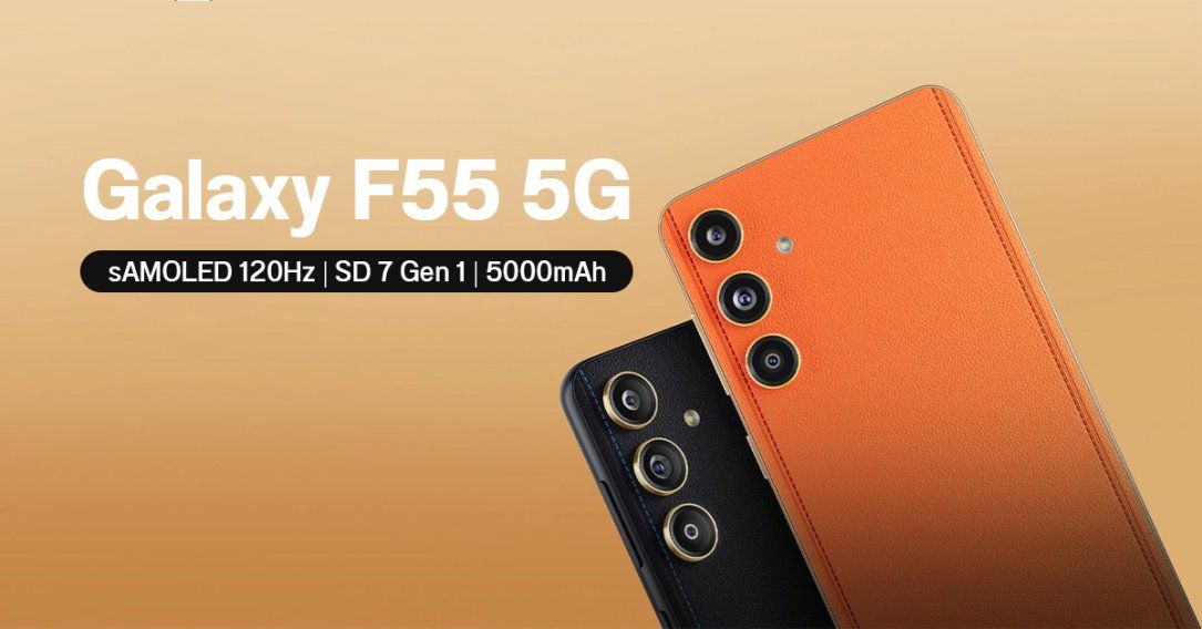 สเปค Samsung Galaxy F55 5G เปิดตัวแล้ว ชิป SD 7 Gen 1 จอ 120Hz ชาร์จไว 45W ราคาหมื่นต้น ๆ