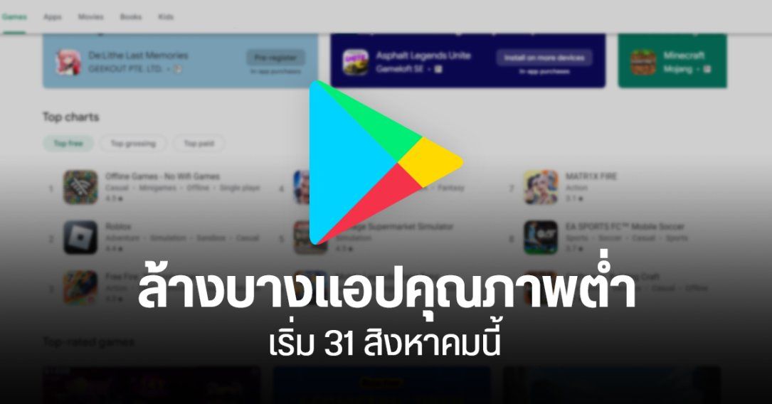 กูเกิลจ่อล้างบาง แอปที่ไม่ผ่านมาตรฐานบน Google Play ค้างบ่อย ไม่เสถียร ใช้งานไม่ได้จริง เตรียมปลิว