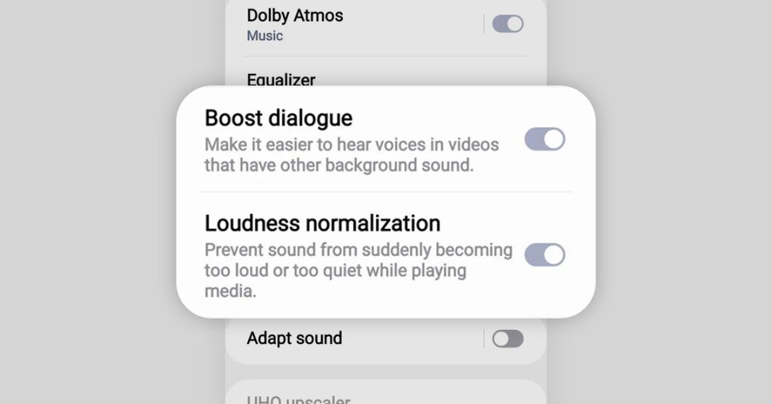 Samsung เพิ่มฟีเจอร์ Boost dialogue เร่งเสียงพูดในวิดีโอ และ Loudness normalization ปรับความดังเพลงให้คงที่ ใน One UI 6.1.1