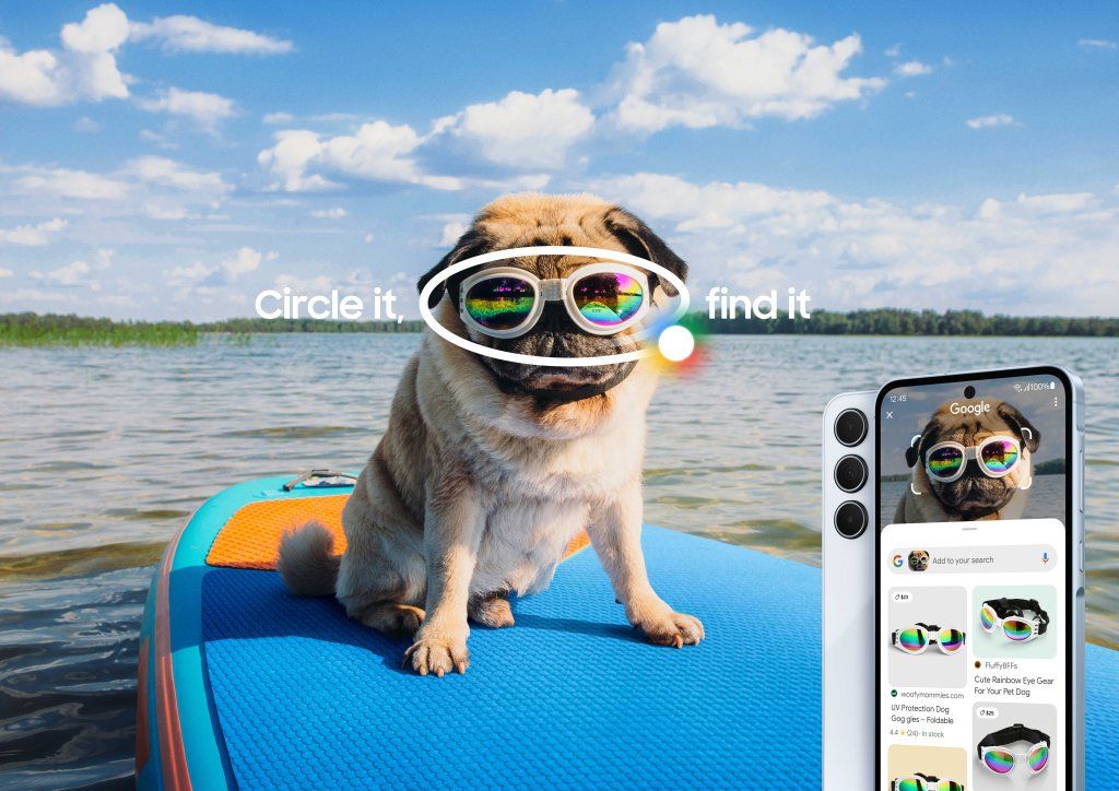 Using Circle to Search on Samsung Galaxy A55