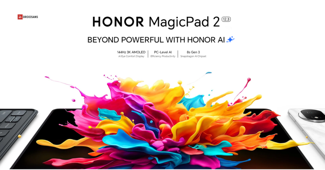 HONOR MagicPad 2 เปิด Global อย่างเป็นทางการ จอใหญ่ 144Hz มาพร้อมฟีเจอร์ AI ใช้ชิป Snapdragon 8s Gen 3