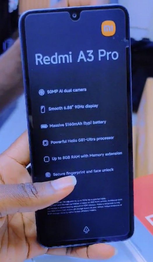 หลุดภาพ Redmi A3 Pro พร้อมสเปคและราคาสุดคุ้มค่า