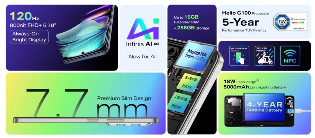 เปิดตัว Inifinix Hot 50 4G เปลี่ยนชิปเป็น Helio G100 สเปคบางอย่างดีกว่ารุ่น 5G