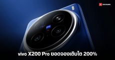 vivo เผยยอดพรีออร์เดอร์ vivo X200 Pro เติบโตขึ้นถึง 200% เมื่อเทียบกับ vivo X100 Pro