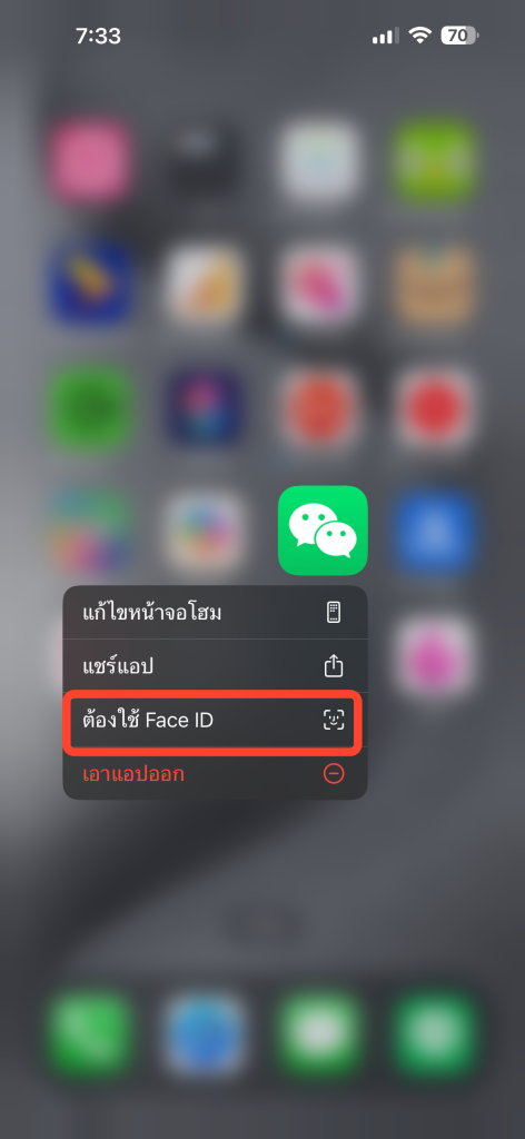 ซ่อนแอป iPhone