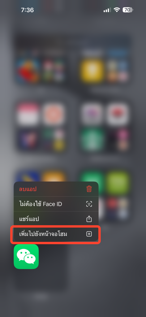 ซ่อนแอป iPhone