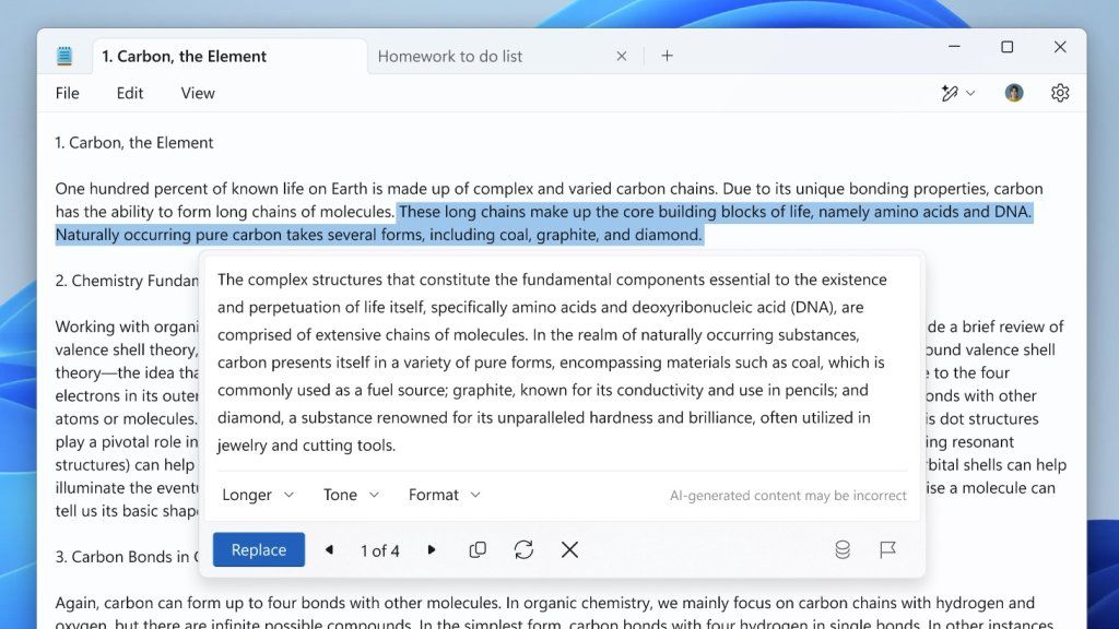 Microsoft อัปเดต Notepad ให้เทพยิ่งขึ้นด้วย Generative AI พร้อมฟีเจอร์ใหม่ ทันสมัยกว่าเดิม