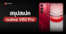 เปิดตัว realme V60 Pro มาพร้อมชิป Dimensity 6300 ทนน้ำทนฝุ่น IP68/IP69