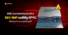 AMD ออกแพตช์อุดช่องโหว่ SEV-SNP บนซีพียู EPYC ทุกรุ่นตั้งแต่ Zen1 ถึง Zen4 เสี่ยงถูกแฮกเกอร์เจาะระบบดูดข้อมูล