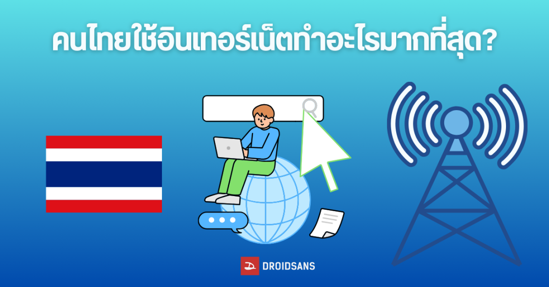 ส่องสถิติการใช้อินเทอร์เน็ตคนไทย ปี 2024 เข้าเว็บอะไรมากสุด ค้นหาคำอะไรมากสุด แอปและเกมที่ชอบมากสุด