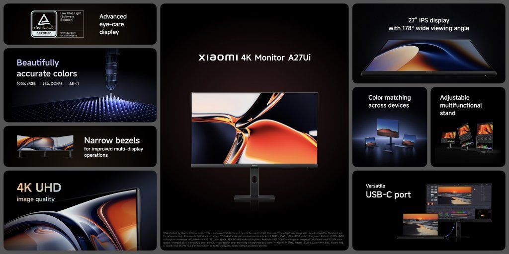 Xiaomi 4K Monitor A27Ui